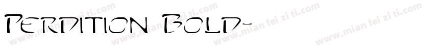 Perdition Bold字体转换
